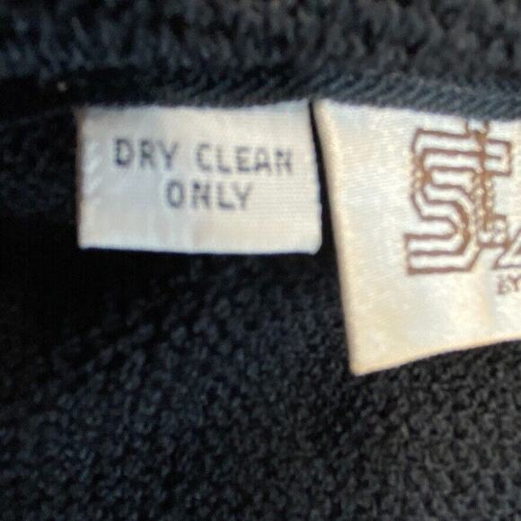 St John Dress Womens 4 Maria Gray Black Santana Knit Evening Formal Sexy - Picture 12 of 12